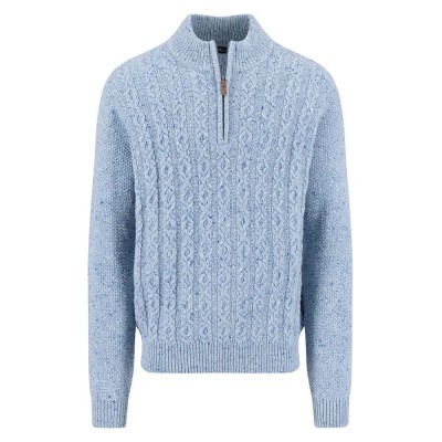 блуза,мъжки,пуловери,fynch,hatton,1510360,half,zip,sweater,blue,(crystal,blue)