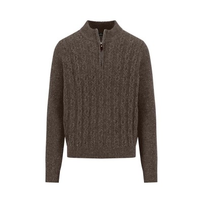блуза,мъжки,пуловери,fynch,hatton,1510360,half,zip,sweater,grey,(dark,chocolate)