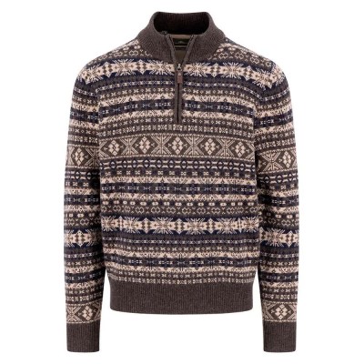 блуза,мъжки,пуловери,fynch,hatton,1510365,half,zip,sweater,brown,(dark,chocolate)