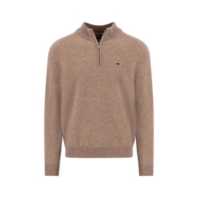 блуза,мъжки,пуловери,дамски,пуловери,fynch,hatton,1511656,half,zip,sweater,brown,(taupe)