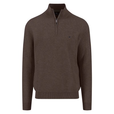 блуза,мъжки,пуловери,fynch,hatton,1514222,half,zip,sweater,brown,(earth)