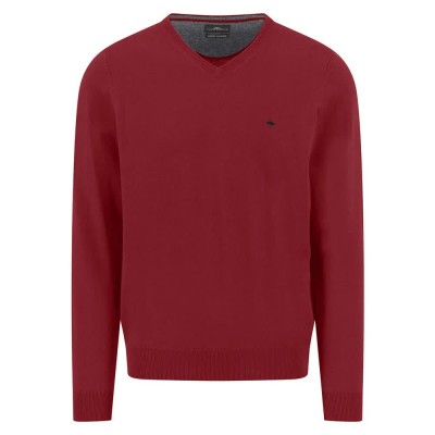 блуза,мъжки,пуловери,fynch,hatton,1514801,v,neck,sweater,red,(garnet,red)