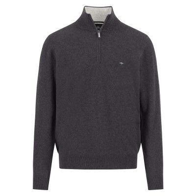 блуза,мъжки,пуловери,fynch,hatton,1514802,half,zip,sweater,grey,(charcoal)