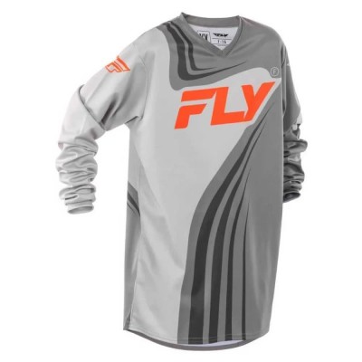 блуза,с,дълъг,ръкав,мъжки,тениски,дамски,тениски,fly,racing,f,16,long,sleeve,jersey,grey,(grey,orange)