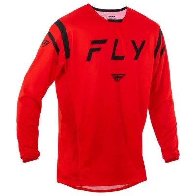 блуза,с,дълъг,ръкав,мъжки,тениски,дамски,тениски,fly,racing,kinetic,center,long,sleeve,jersey,red,(red,black)