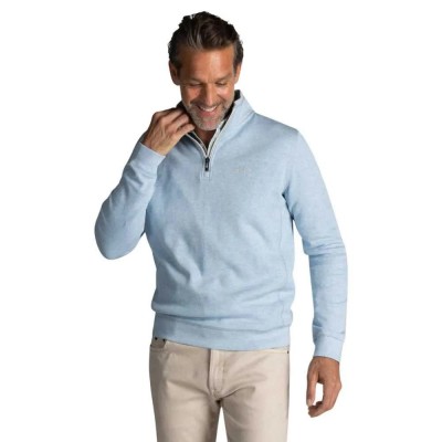 блуза,мъжки,пуловери,nza,new,zealand,25fn331,half,zip,sweatshirt,city,blue,melange,(blue)