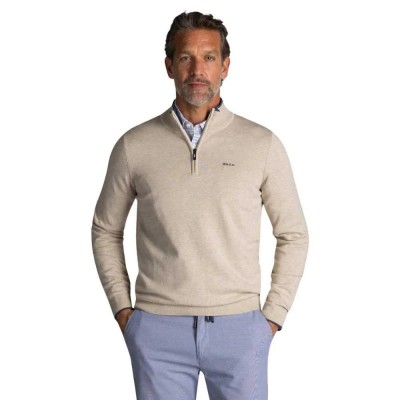 блуза,мъжки,пуловери,nza,new,zealand,25fn465,half,zip,sweater,city,sand,melange,(beige)