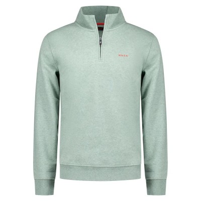 блуза,мъжки,пуловери,nza,new,zealand,25gn314,half,zip,sweatshirt,soft,green,melange,(green)