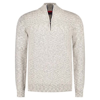 блуза,мъжки,пуловери,nza,new,zealand,25gn410,half,zip,sweater,green,moss,melange,(grey)