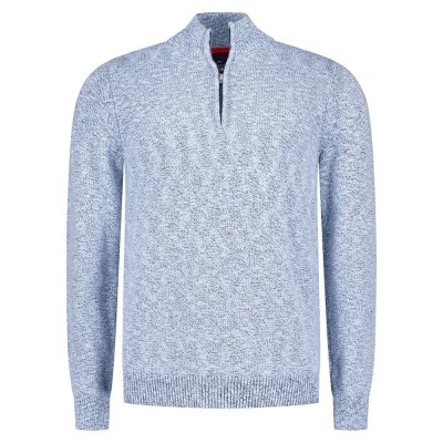 блуза,мъжки,пуловери,nza,new,zealand,25gn410,half,zip,sweater,ice,blue,melange,(blue)