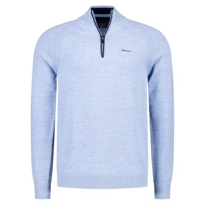блуза,мъжки,пуловери,nza,new,zealand,25gn430,half,zip,sweater,ice,blue,melange,(blue)