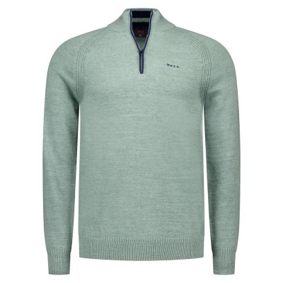блуза,мъжки,пуловери,nza,new,zealand,25gn430,half,zip,sweater,soft,green,melange,(green)