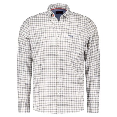 риза,с,дълъг,ръкав,мъжки,ризи,nza,new,zealand,25gn531,long,sleeve,shirt,ecru,multi,colour,(grey)
