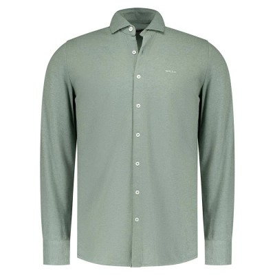 риза,с,дълъг,ръкав,мъжки,ризи,nza,new,zealand,25gn590,long,sleeve,shirt,soft,green,melange,(green)