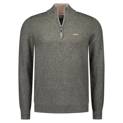 блуза,мъжки,пуловери,nza,new,zealand,25hn414,half,zip,sweater,bottle,green,melange
