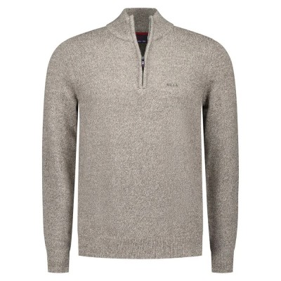 блуза,мъжки,пуловери,nza,new,zealand,25hn417,half,zip,sweater,army,grey,melange