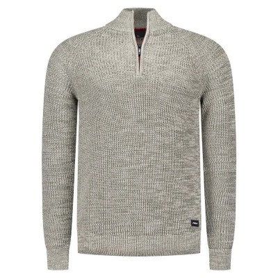 блуза,мъжки,пуловери,nza,new,zealand,25hn472,half,zip,sweater,army,grey,melange