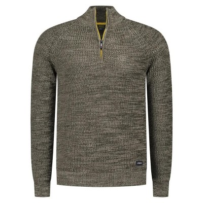 блуза,мъжки,пуловери,nza,new,zealand,25hn472,half,zip,sweater,bottle,green,melange