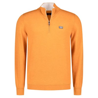блуза,мъжки,пуловери,nza,new,zealand,25kn301,half,zip,sweatshirt,autumn,orange,melange
