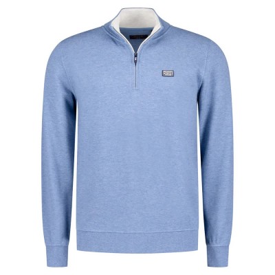 блуза,мъжки,пуловери,nza,new,zealand,25kn301,half,zip,sweatshirt,river,blue,melange