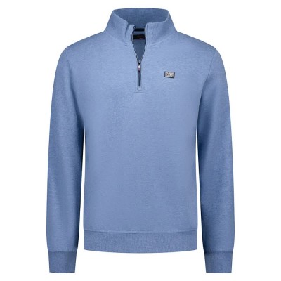 блуза,мъжки,пуловери,nza,new,zealand,25kn315,half,zip,sweatshirt,river,blue,melange