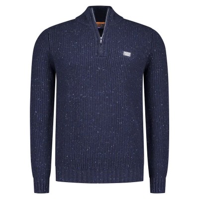 блуза,мъжки,пуловери,nza,new,zealand,25kn453,half,zip,sweater,classic,navy,melange