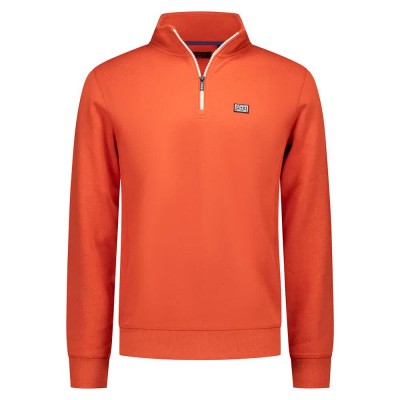 блуза,мъжки,пуловери,nza,new,zealand,25mn317,half,zip,sweatshirt,orange,(red,tide,melange)