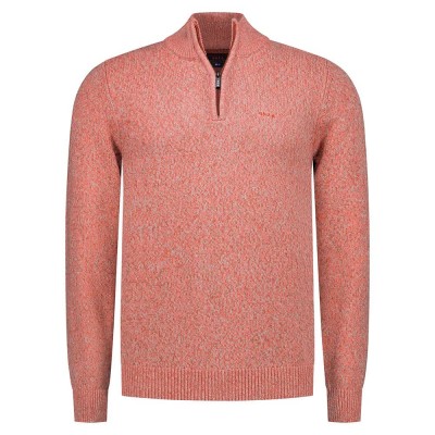 блуза,мъжки,пуловери,nza,new,zealand,25mn402,half,zip,sweater,pink,(red,tide)