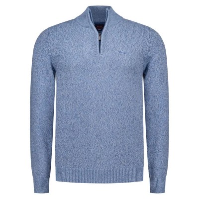 блуза,мъжки,пуловери,nza,new,zealand,25mn402,half,zip,sweater,blue,(spring,blue)