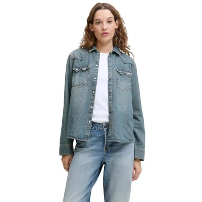 риза,с,дълъг,ръкав,дамски,блузи,дамски,ризи,jack,&,jones,jules,jjxx,long,sleeve,shirt,blue,(medium,blue,denim)