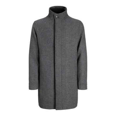 палто,мъжки,якета,jack,&,jones,keith,coat,dark,grey,melange,detail,herringbone