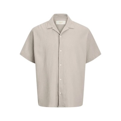 риза,с,къс,ръкав,мъжки,ризи,jack,&,jones,luke,crinkle,short,sleeve,shirt,moonbeam,(beige)