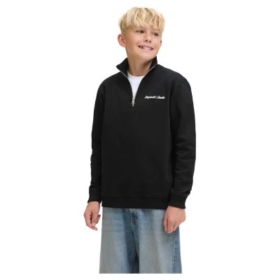 блуза,детски,блузи,jack,&,jones,norrebro,emb,half,zip,sweatshirt,black