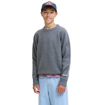 блуза,детски,блузи,jack,&,jones,norrebro,sweater,dark,grey,melange