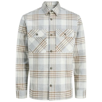 риза,с,дълъг,ръкав,мъжки,ризи,jack,&,jones,rayle,melange,long,sleeve,shirt,ermine,(beige)