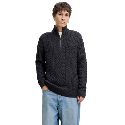 блуза,мъжки,пуловери,jack,&,jones,sean,half,zip,sweater,dark,navy