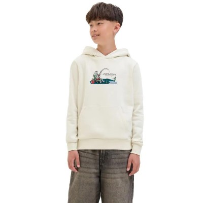 суичър,детски,блузи,jack,&,jones,skull,nature,hoodie,antique,white,(white)