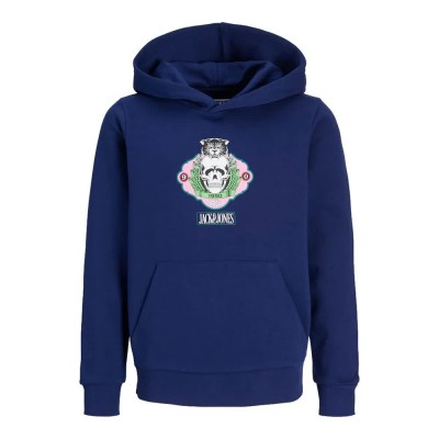 суичър,детски,блузи,jack,&,jones,skull,nature,hoodie,ocean,cavern,(blue)