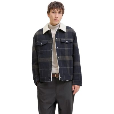 яке,мъжки,якета,jack,&,jones,texas,jacket,dark,navy,check
