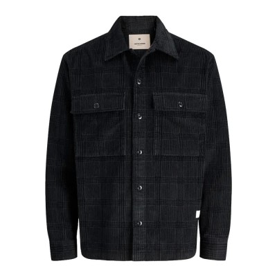 карирана,риза,мъжки,ризи,jack,&,jones,will,corduroy,long,sleeve,shirt,volcanic,ash,check,(black)