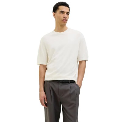 блуза,мъжки,пуловери,jack,&,jones,william,short,sleeve,sweater,cloud,dancer,(white)