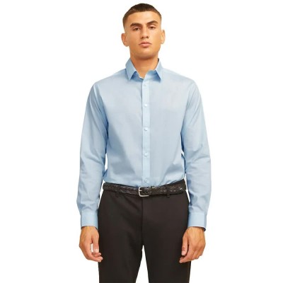 риза,с,дълъг,ръкав,мъжки,ризи,jj,rebel,gavin,solid,long,sleeve,shirt,cashmere,blue,(blue)