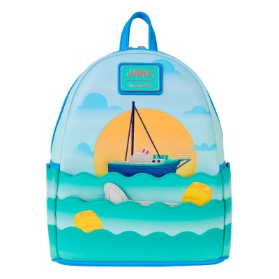 раница,раници,loungefly,shark,backpack,multicolor,(blue)
