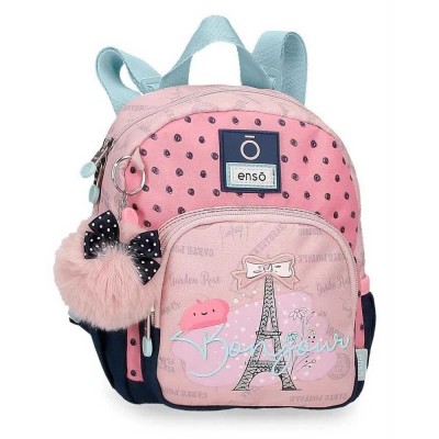 юношеска,раница,раници,enso,bonjour,3l,junior,backpack,pink,light,blue,multicolor,(pink)
