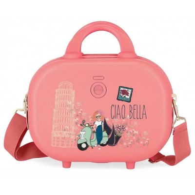 несесер,тоалетни,принадлежности,enso,ciao,bella,wash,bag,coral,(pink)
