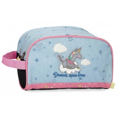 несесер,тоалетни,принадлежности,enso,dreams,come,true,wash,bag,blue,pink,multicolor,(blue)