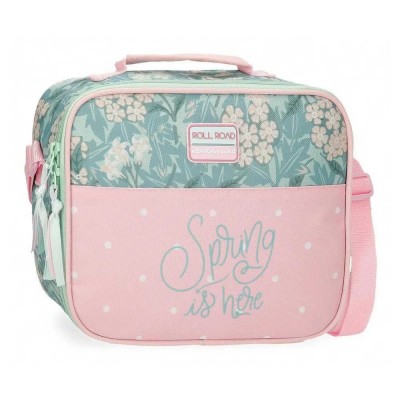 чанта,раници,roll,road,spring,is,here,lunch,bag,pink,turquoise,(green)