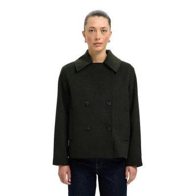 яке,дамски,якета,и,палта,selected,alma,jacket,deep,depths,melange,(green)