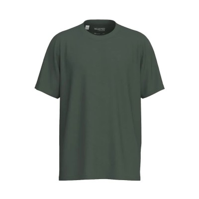 тениска,мъжки,тениски,selected,aspen,short,sleeve,t,shirt,deep,forest,(green)
