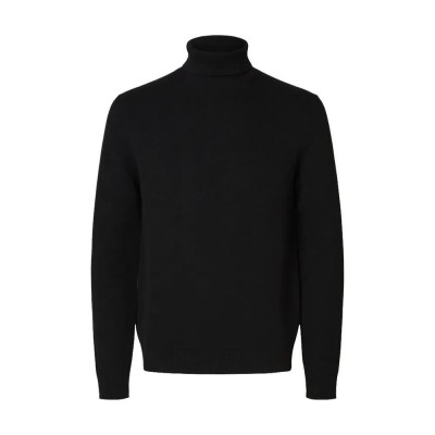 блуза,мъжки,пуловери,selected,dane,high,neck,sweater,black